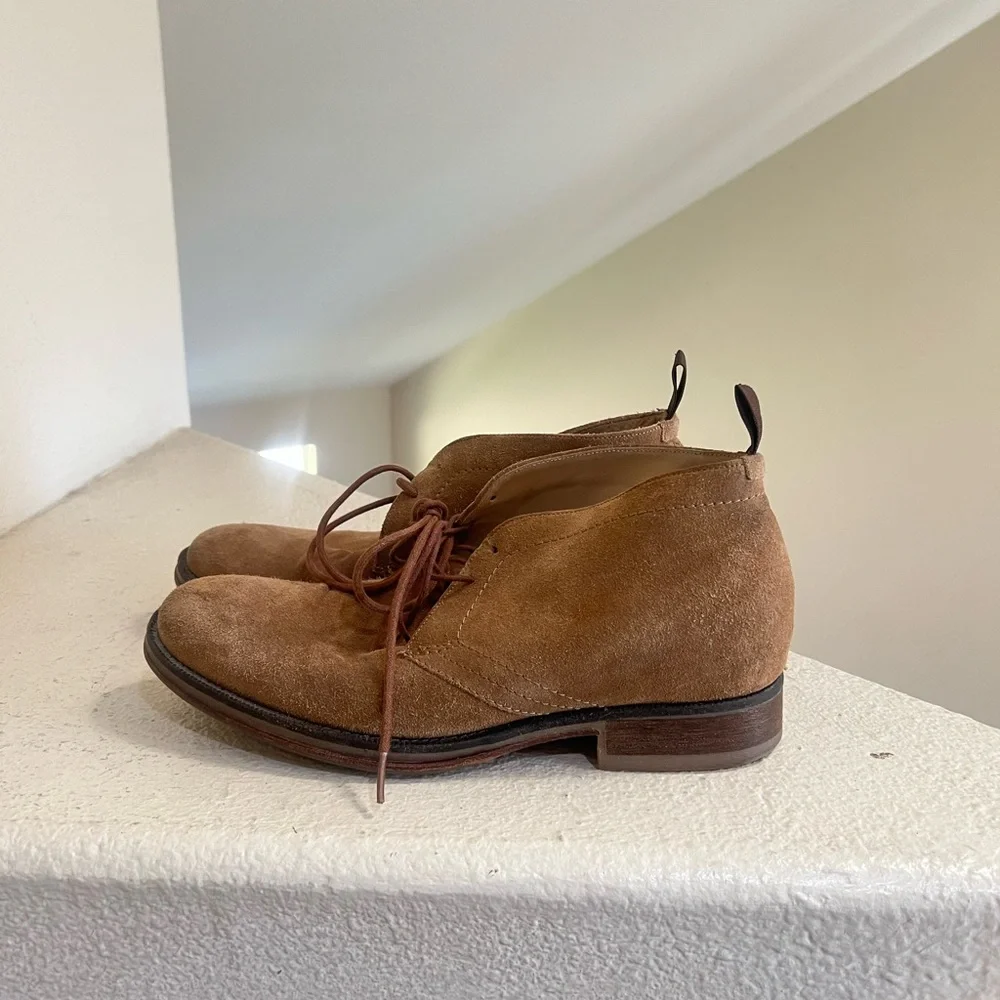 ALDO MR B's Gentlemen Tan Suede Laced Chukka Boots Mens Size 10 Casual Work